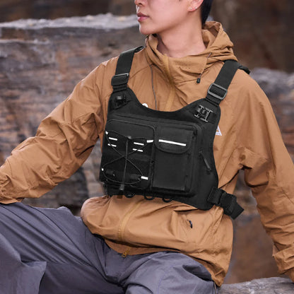 Running Hydration Vest – Men's & Women's Tactical Chest Pack for Cycling & Hiking