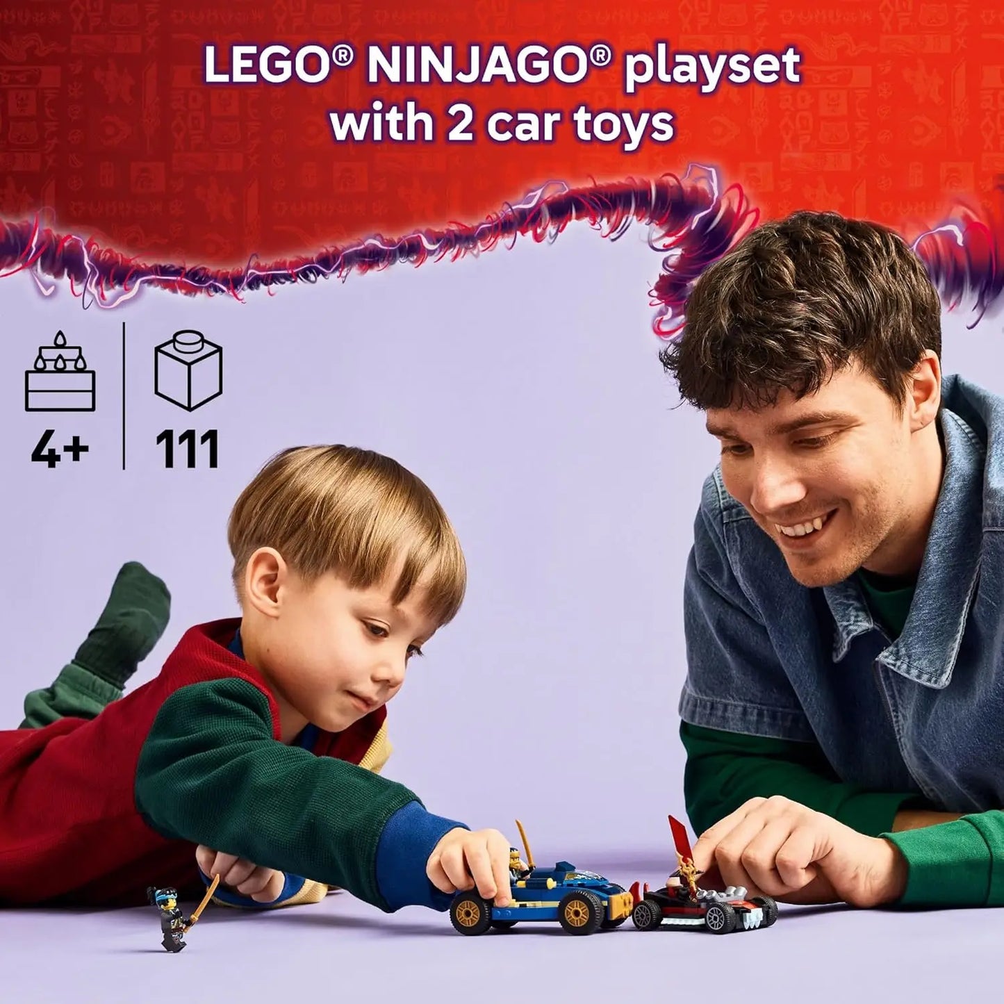 LEGO NINJAGO Rogue vs. Drix Race Car Duel 71840 – Dragons Rising