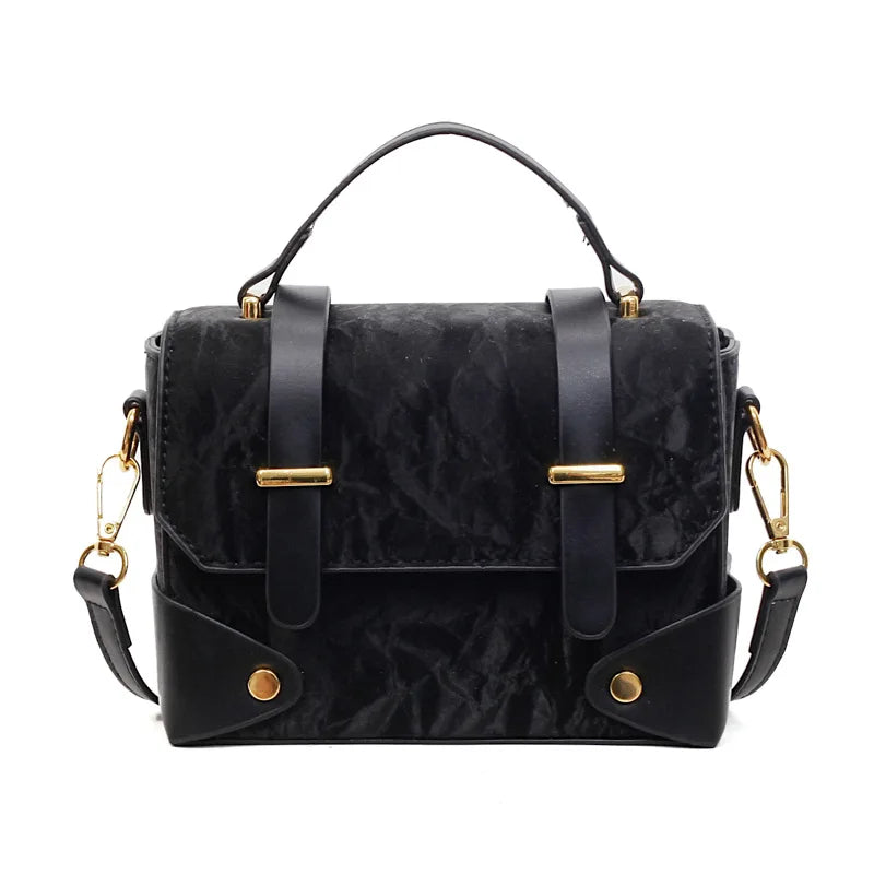 Autumn Winter Retro Messenger Small Bag Women S Trendy Shoulder Sense Portable Square