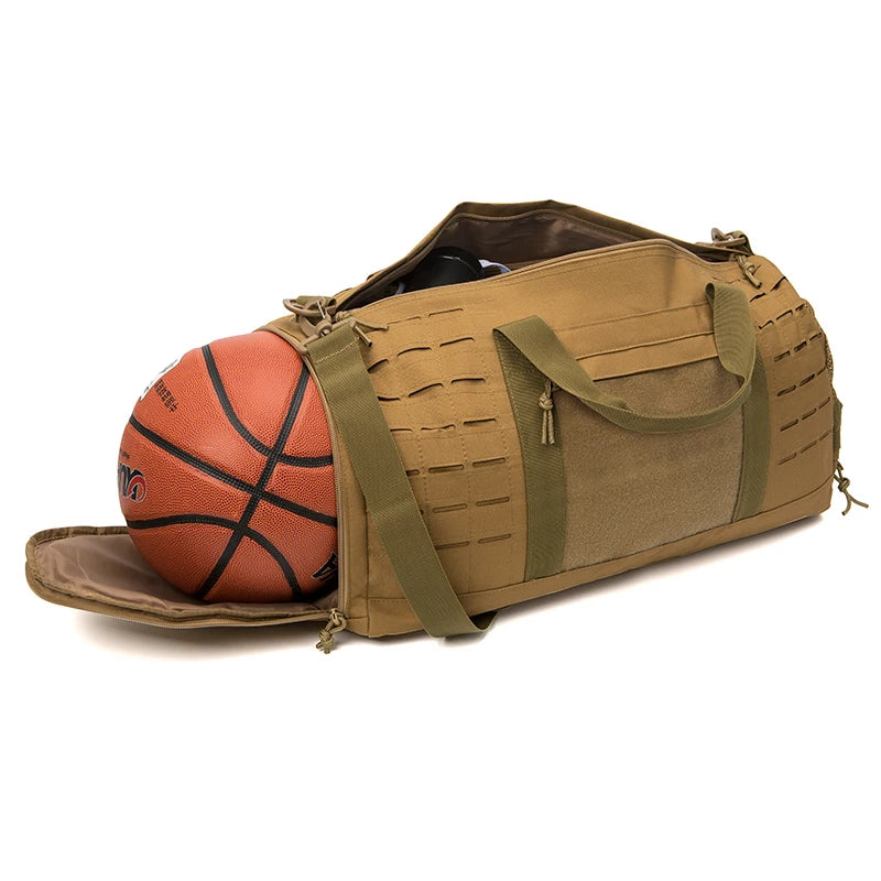 40L Tactical Duffel Bag – Military MOLLE Survival Gym & Travel