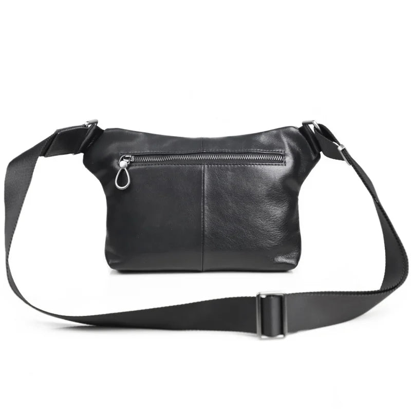 Men's Genuine Leather Crossbody Waist Bag