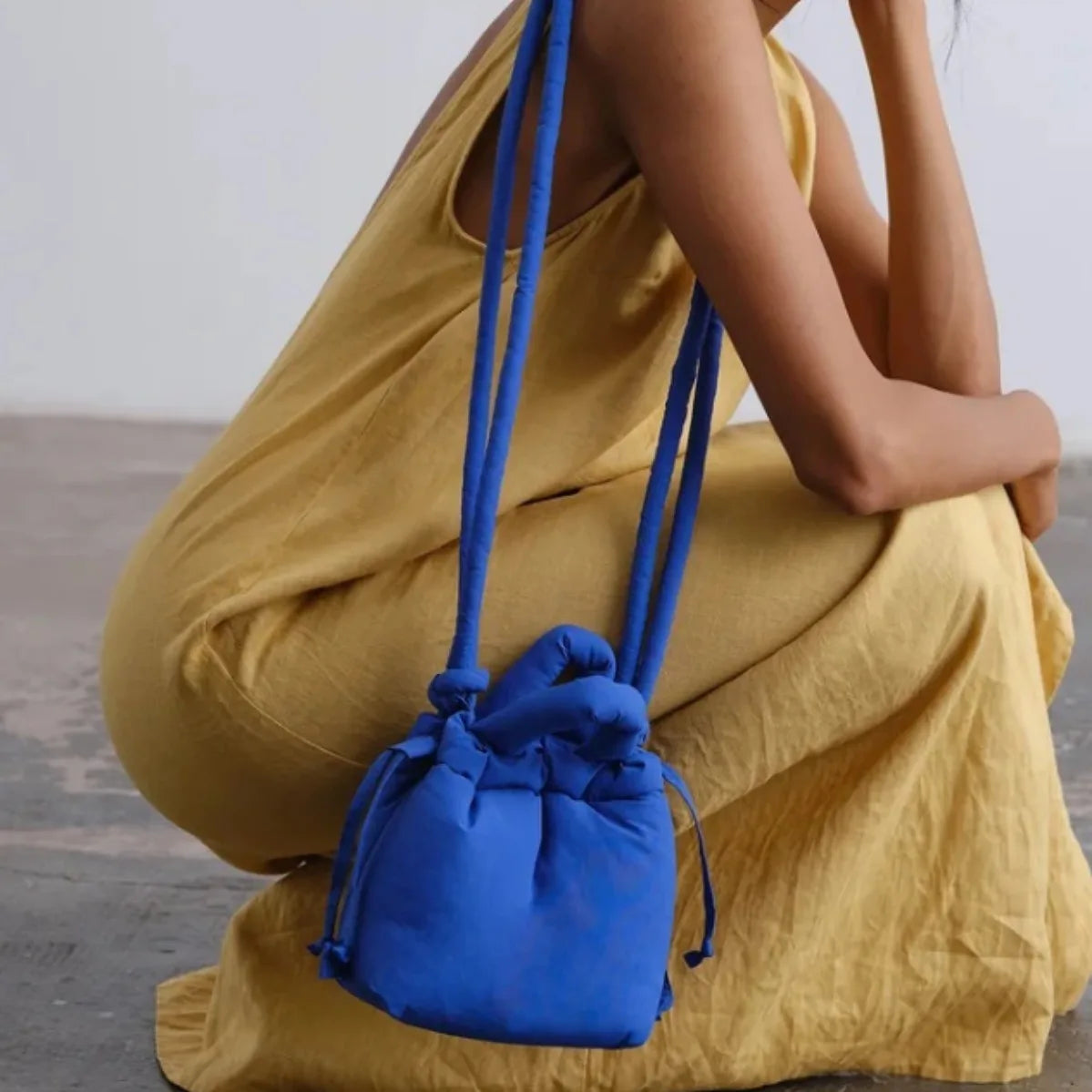 Casual Small Puffer Bag Designer Padded Women Shoulder Crossbody Bags Nylon Down Cotton Lady