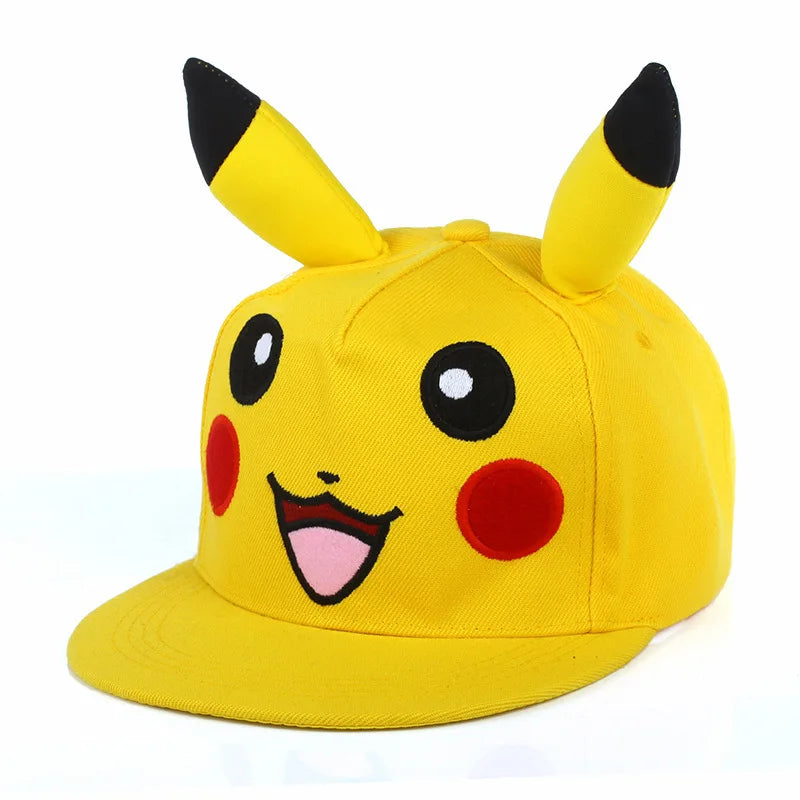 Pokemon Pikachu Baseball Cap Anime Cosplay Hat for Kids & Adults