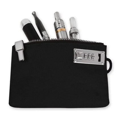 Lockable Money Bag with Combination Lock Zipper Pouch
