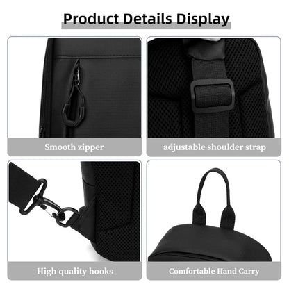 Sling Chest Bag for Men with USB Port – Crossbody Pack