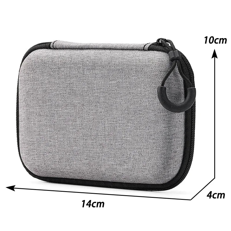 Mini Digital Accessories Storage Bag – Portable Case for Cables, Chargers & USB