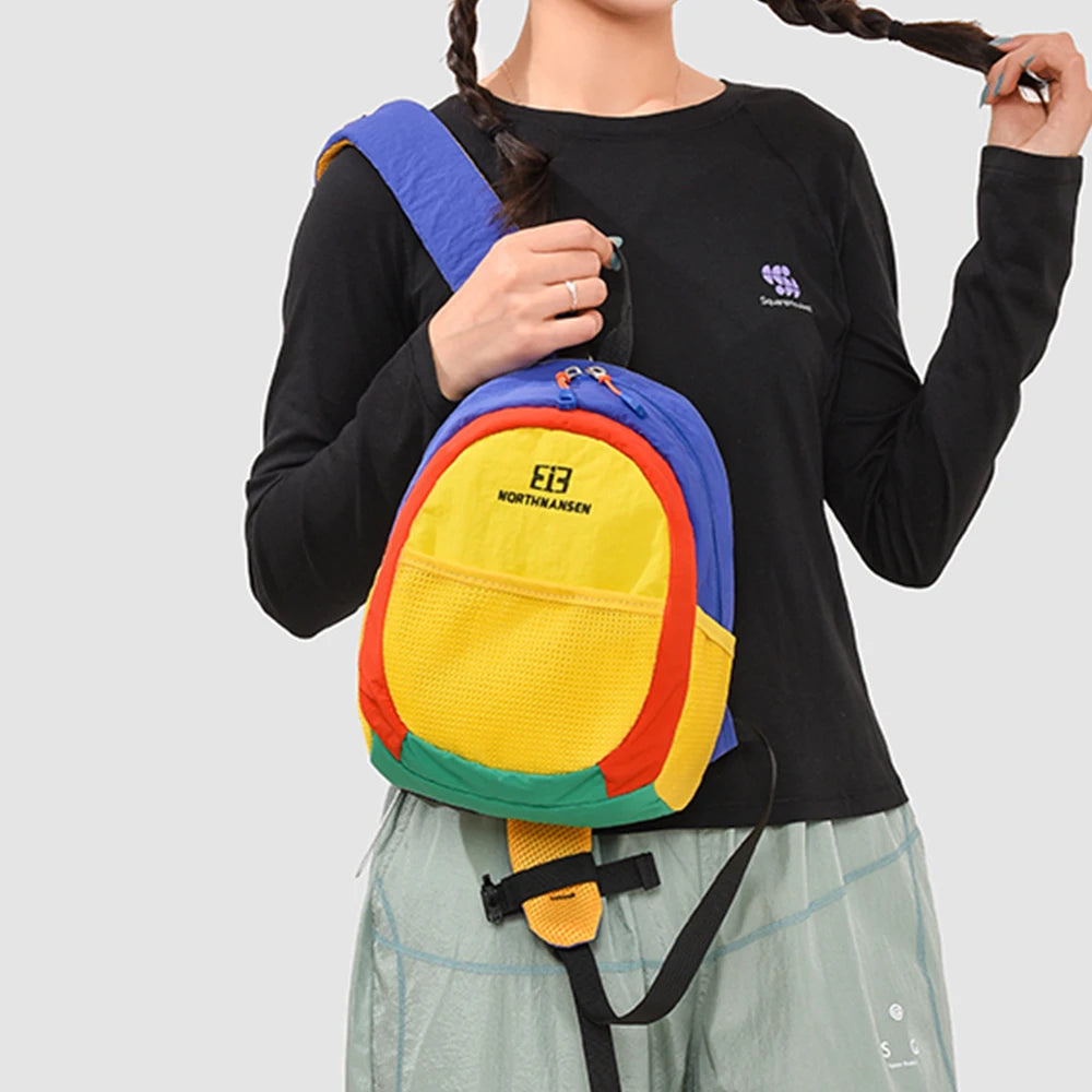 Mini Hiking Backpack – Lightweight Nylon Daypack with Chest Buckle