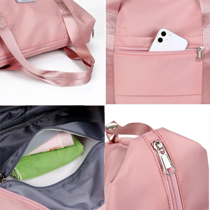 Waterproof Nylon Travel Duffle Bag – Expandable Large Capacity
