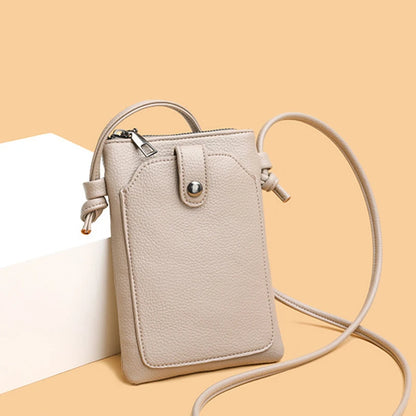 Mini Crossbody Phone Bag for Women – PU Leather Wallet Purse