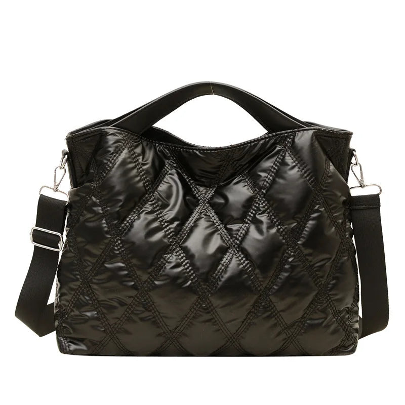 Diamond Quilted Large Capacity Crossbody Shoulder Bag