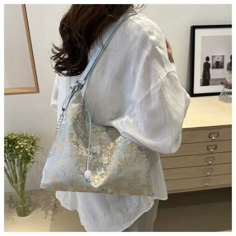 Embroidered Chinese Style Shoulder Bag for Women