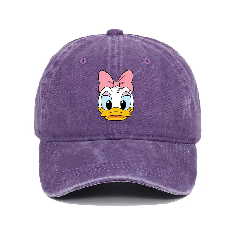 Cartoon Character Baseball Cap – Vintage Washed Unisex Hat