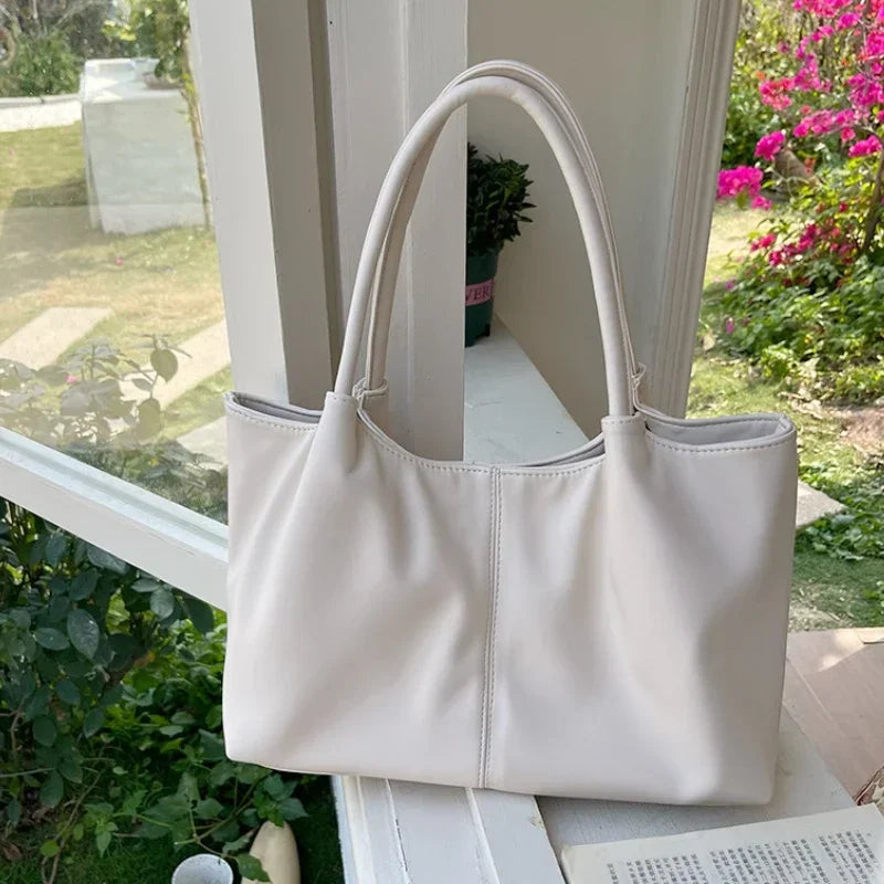 Large Capacity PU Leather Shoulder Tote Bag for Women