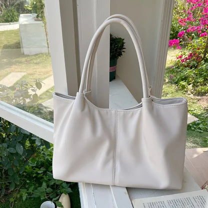 Large Capacity PU Leather Shoulder Tote Bag for Women