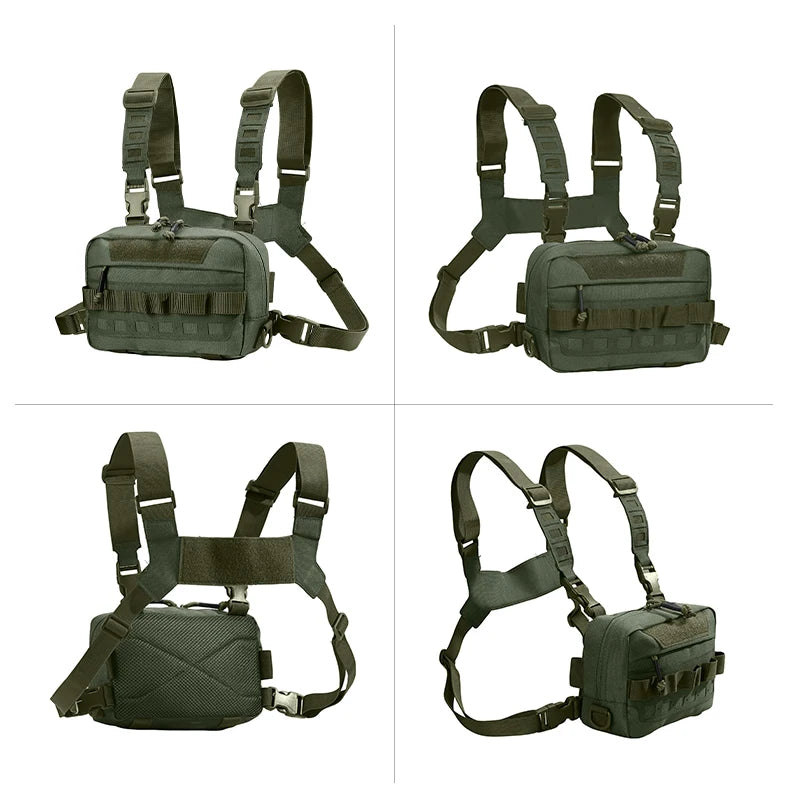 Tactical Chest Rig Bag – Fishing Lure & Outdoor Hiking Vest Pack