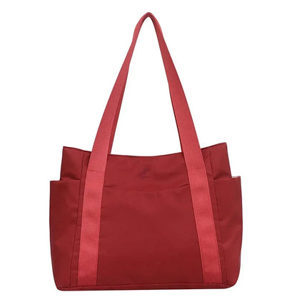 Women's Casual Tote Bag with Zipper & Multiple Pockets