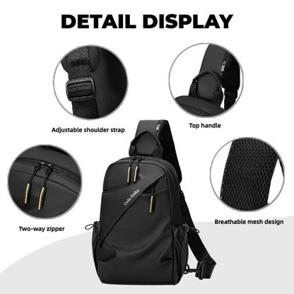 Men's Waterproof Chest Bag – Minimalist Sling Crossbody