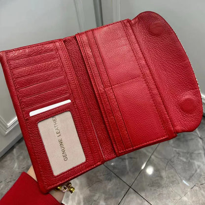 Python Pattern Genuine Leather Long Wallet for Women