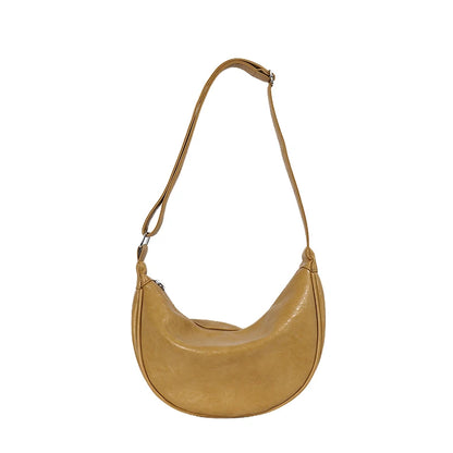 Crescent Hobo Bag for Women – Soft PU Leather Crossbody
