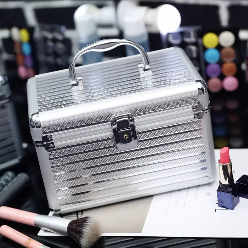 Professional Aluminum Makeup Case with Combination Lock