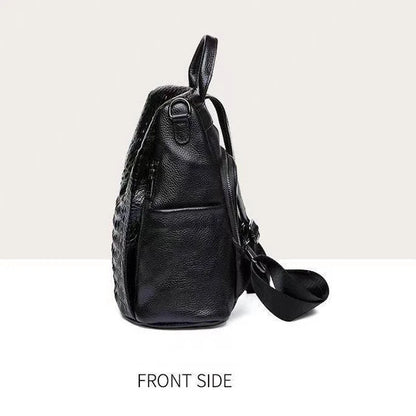 Crocodile Embossed Leather Backpack for Women – Luxury Bag