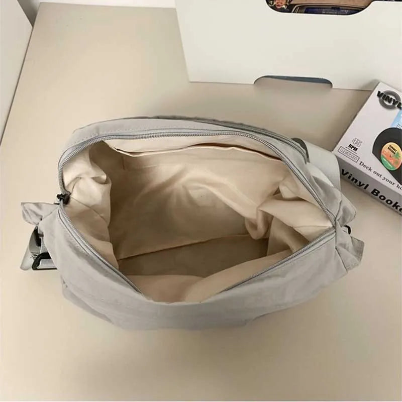 Large Capacity Nylon Crossbody Bag for Gym & Travel