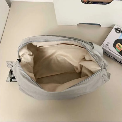 Large Capacity Nylon Crossbody Bag for Gym & Travel