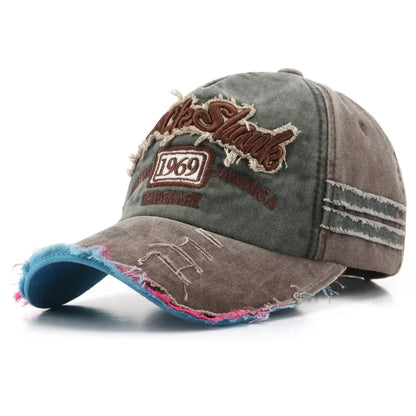 Retro Letter Embroidery Baseball Cap – Cotton Hip Hop Hat