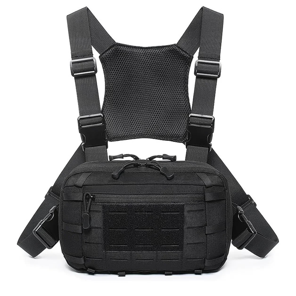 Tactical Chest Pack with MOLLE Webbing – Outdoor Hiking Bag
