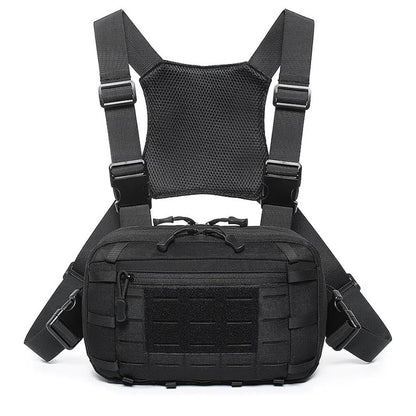 Tactical Chest Pack with MOLLE Webbing – Outdoor Hiking Bag