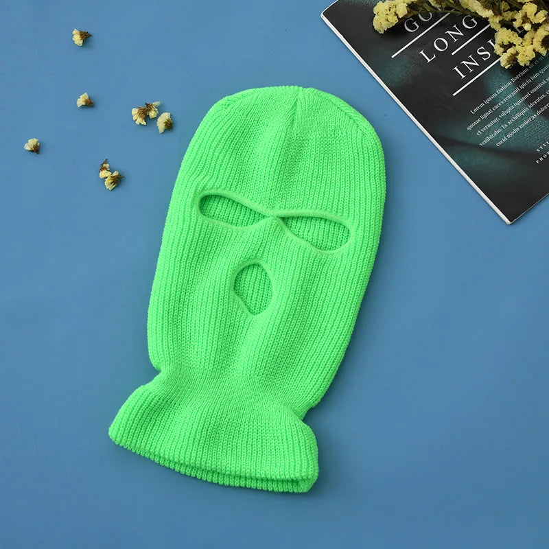 Knitted Balaclava Ski Mask – Full Face Winter Hat for Men & Women