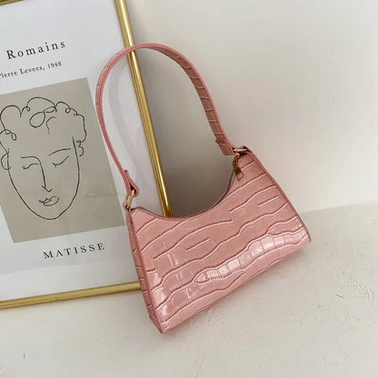 Exquisite Shopping Bag Retro Casual Women Totes Shoulder Bags Female Leather Solid Color Chain