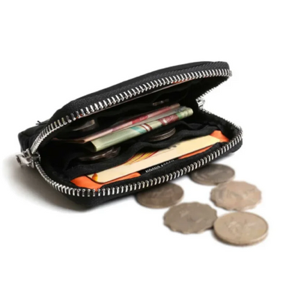Mini Zip Pouch Wallet & Earbuds Organizer