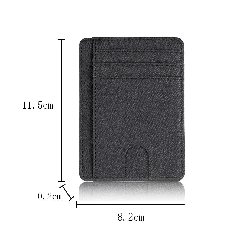 RFID Blocking Slim Wallet – Minimalist Leather Card Holder for Men