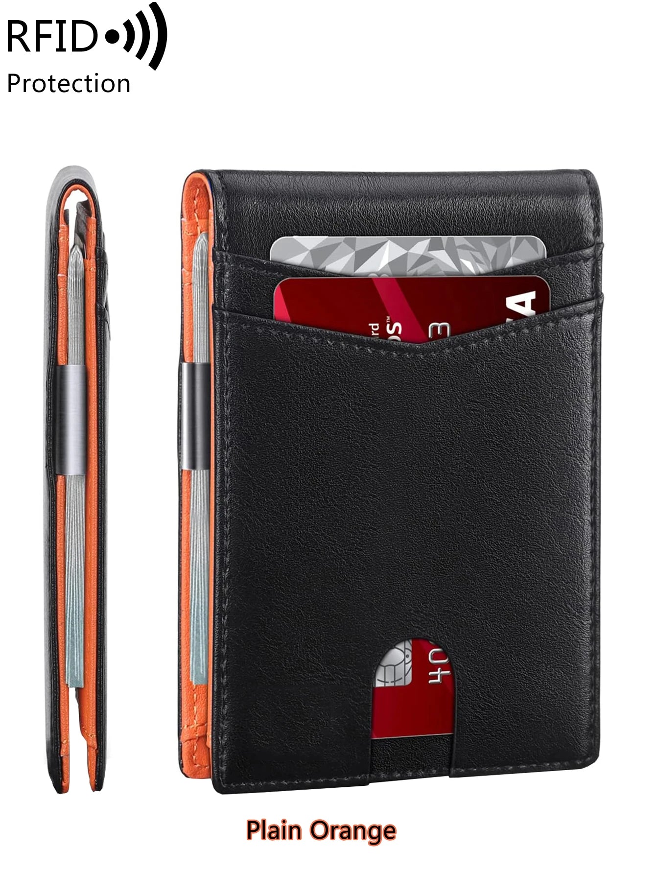 RFID Blocking Slim Front Pocket Wallet for Men – Carbon Fiber