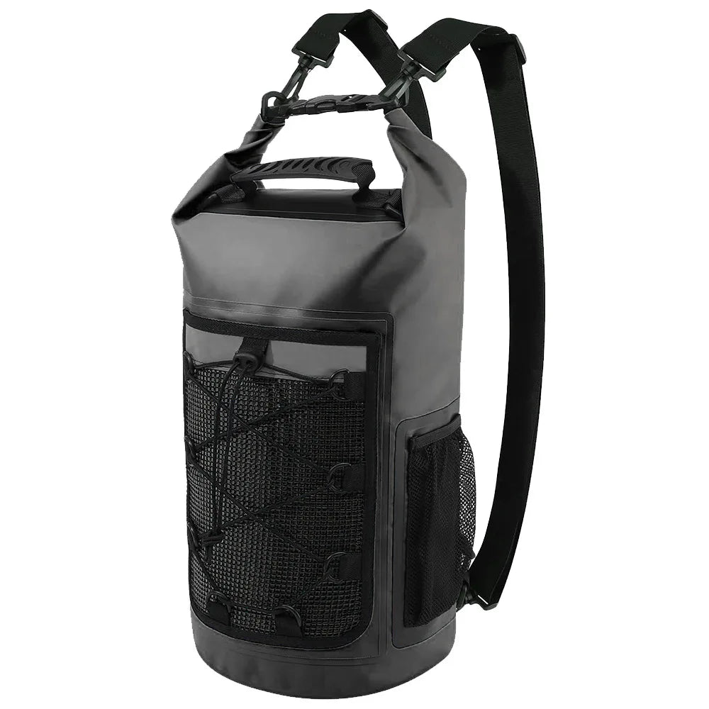 25L Waterproof Roll-Top Dry Bag Backpack for Beach & Water Sports