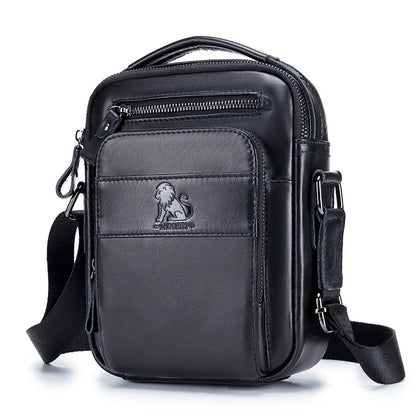 Men's Leather Crossbody Bag – Top-Layer Cowhide Shoulder Bag