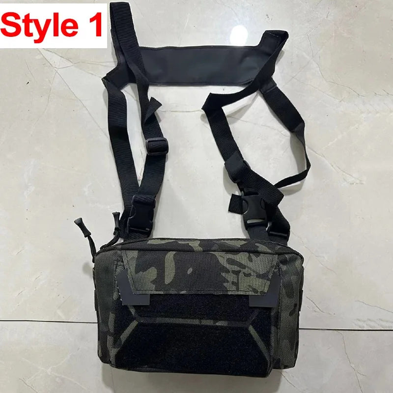 Tactical Chest Rig Bag – Front Vest Pouch for Outdoor Use
