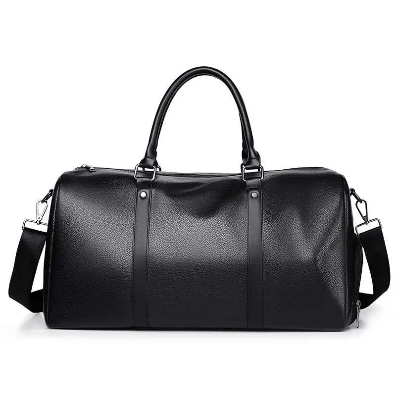 Leather Duffle Bag for Men – Large Capacity Travel Weekender