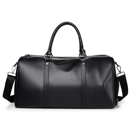 Leather Duffle Bag for Men – Large Capacity Travel Weekender