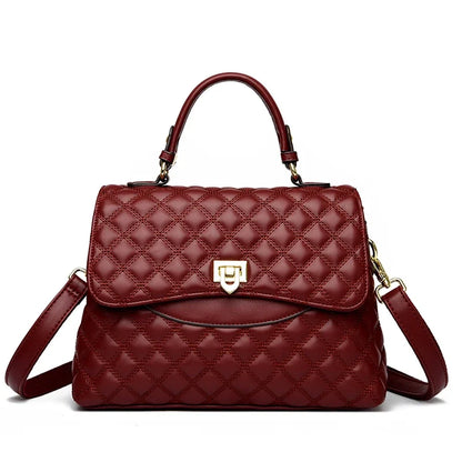 Women's Leather Crossbody Bag – Large Capacity Shoulder Handbag