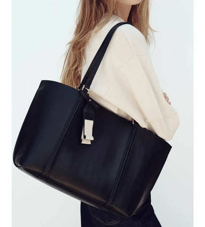 Large Capacity Luxury PU Leather Tote Bag for Women