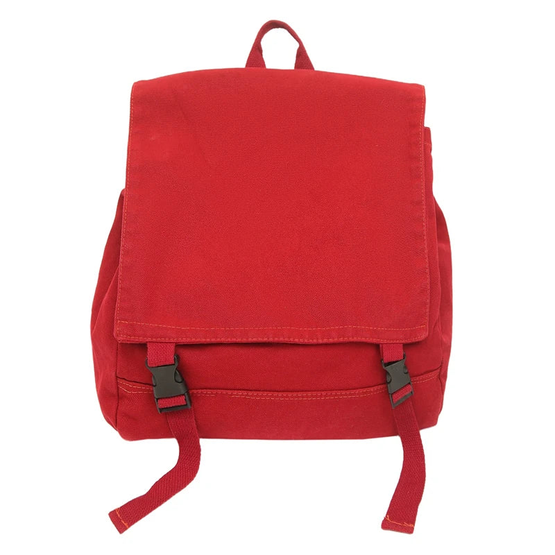 Canvas Backpack for Women – Casual Flip Flap School & Travel Bag