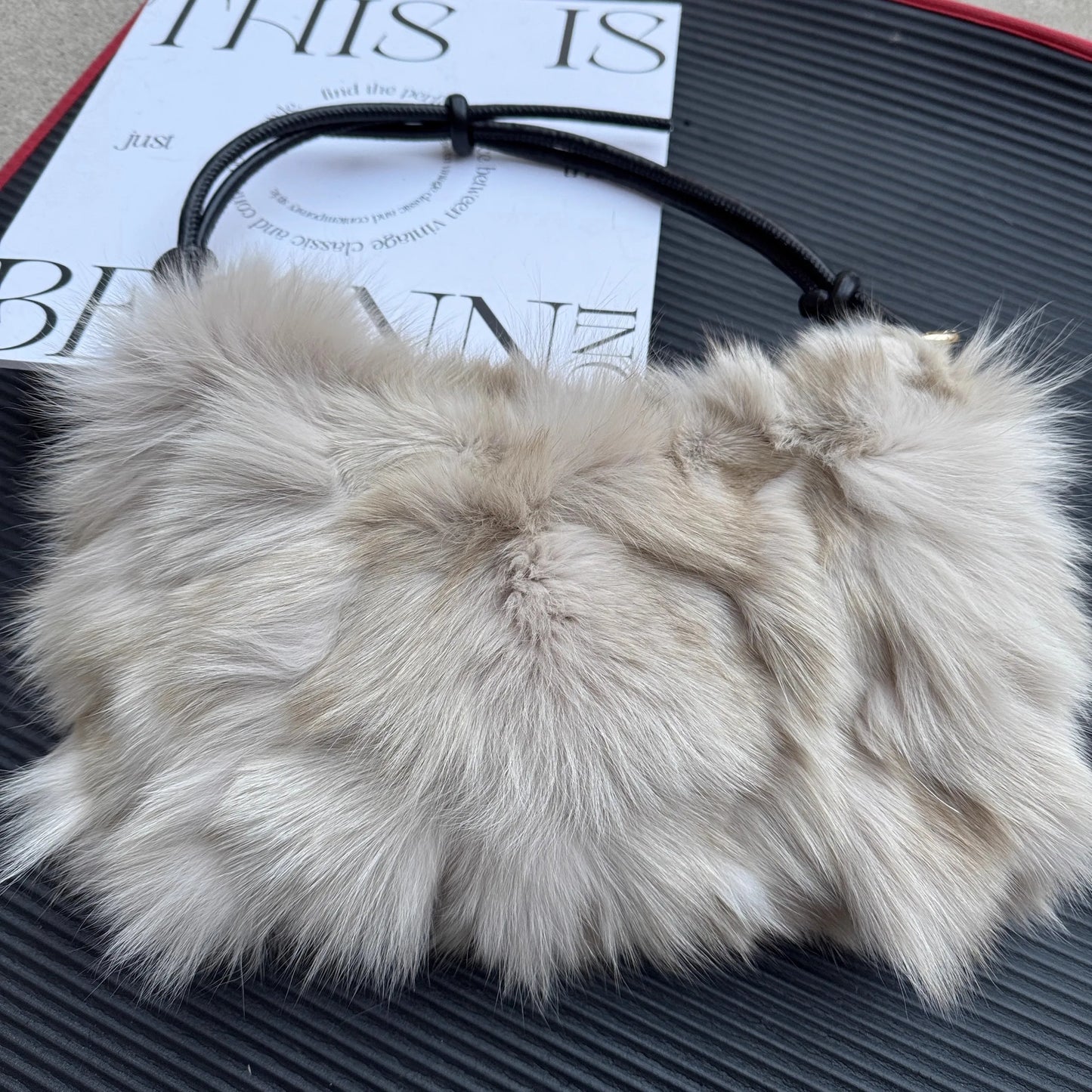 Luxury Europe America Women Real Fox Fur Bag Messenger Chain Shoulder Ladies Tote Handbag Crossbody