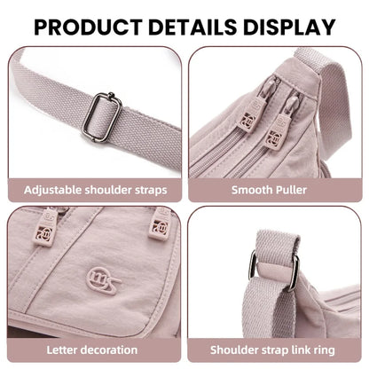 Multi-Pocket Crossbody Bag with Adjustable Strap