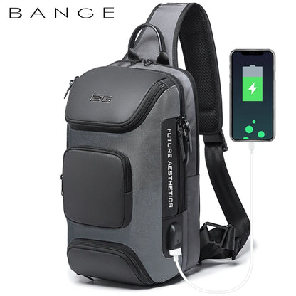 Bange Anti-Theft Crossbody Bag – Waterproof Messenger Shoulder Bag for Men