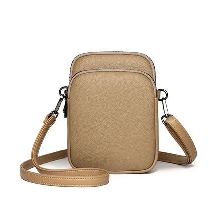 2025 New 100 Genuine Cowhide Women S Leather Mobile Phone Bag Crossbody Bags Designer Messenger