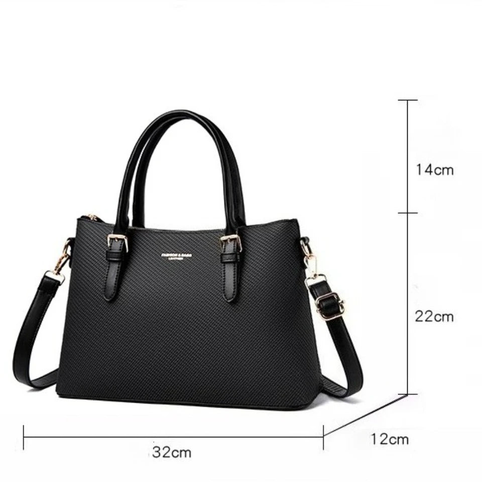 Women's PU Leather Handbag – Large Capacity Shoulder & Crossbody Bag