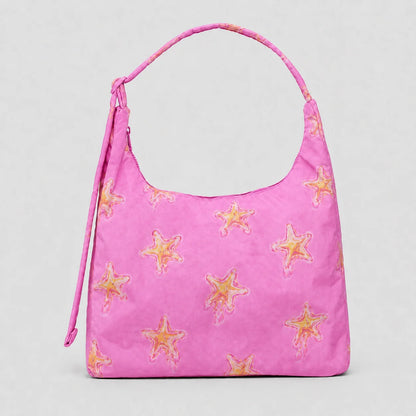 Casual Large Capacity Star Pattern Women Shoulder Bags Designer Nylon Lady Underarm Bag Lightweight