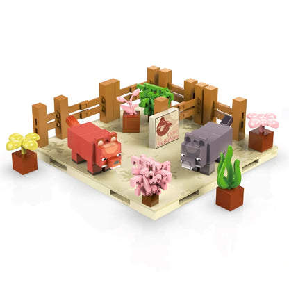 Magnetic Building Blocks STEM Toy – Zoo & Mine World Set